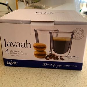 Set of 4 Double Wall Espresso Glasses